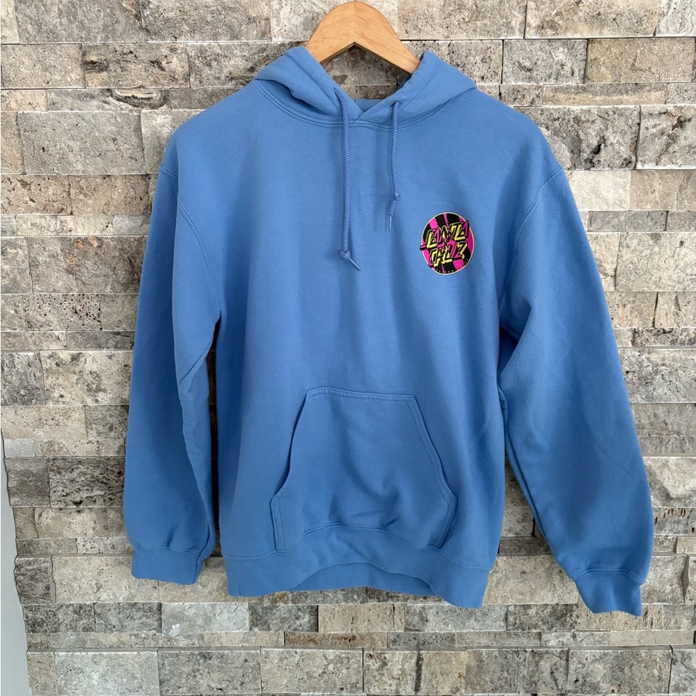 Blue Cotton hoodie Santa Cruz, size S